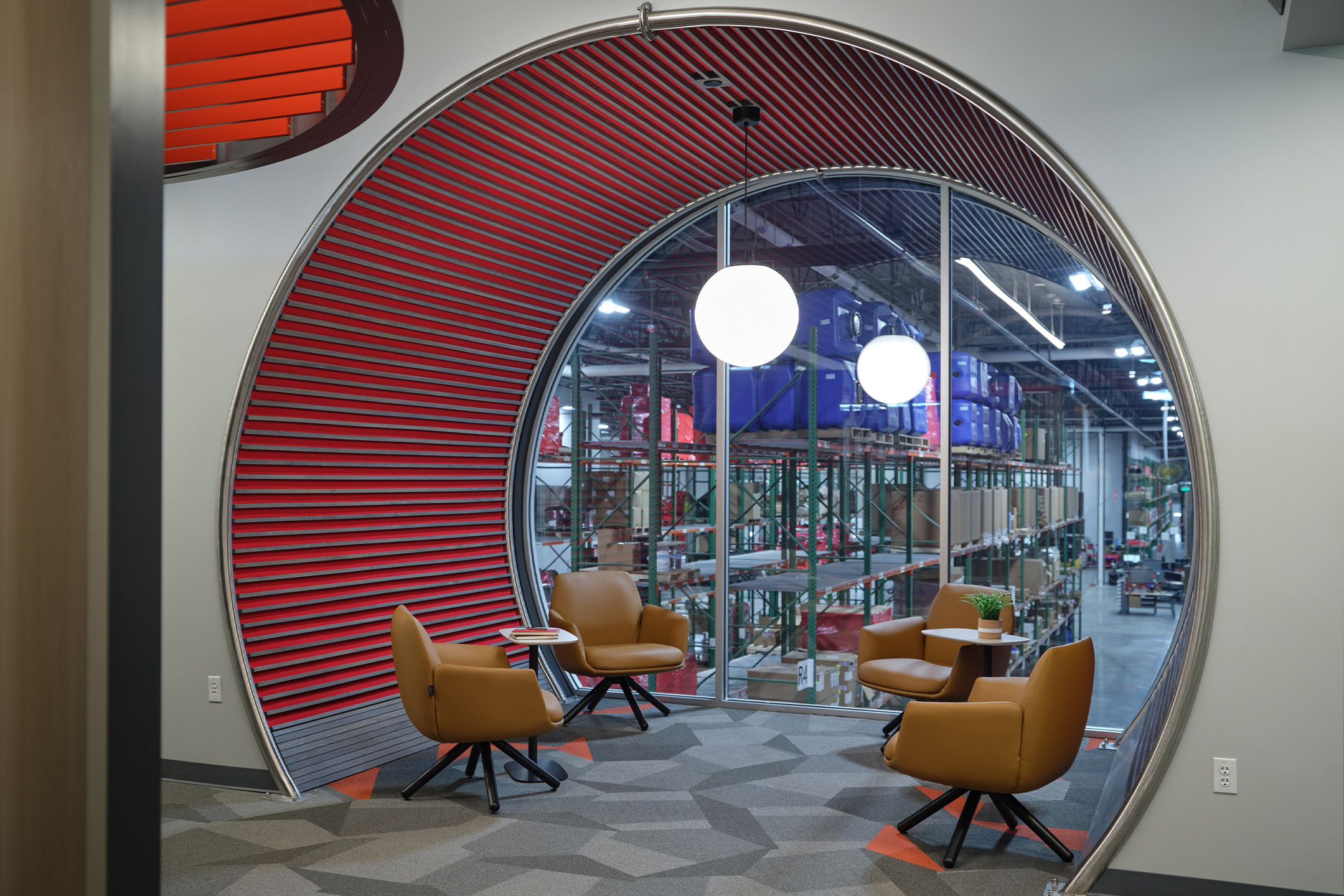 Haworth Poppy chairs in Tommy's car wash collaboration space