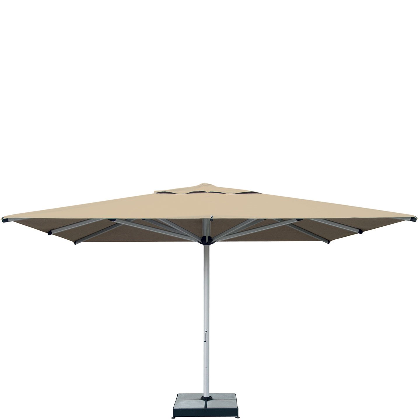 Haworth Janus Titan Umbrella Accessories with tan top and black base