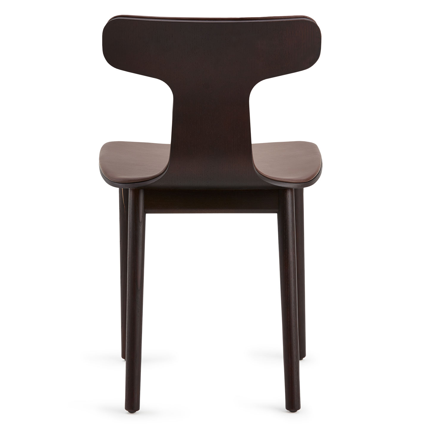 Haworth Bac One chair in dark brown back angle