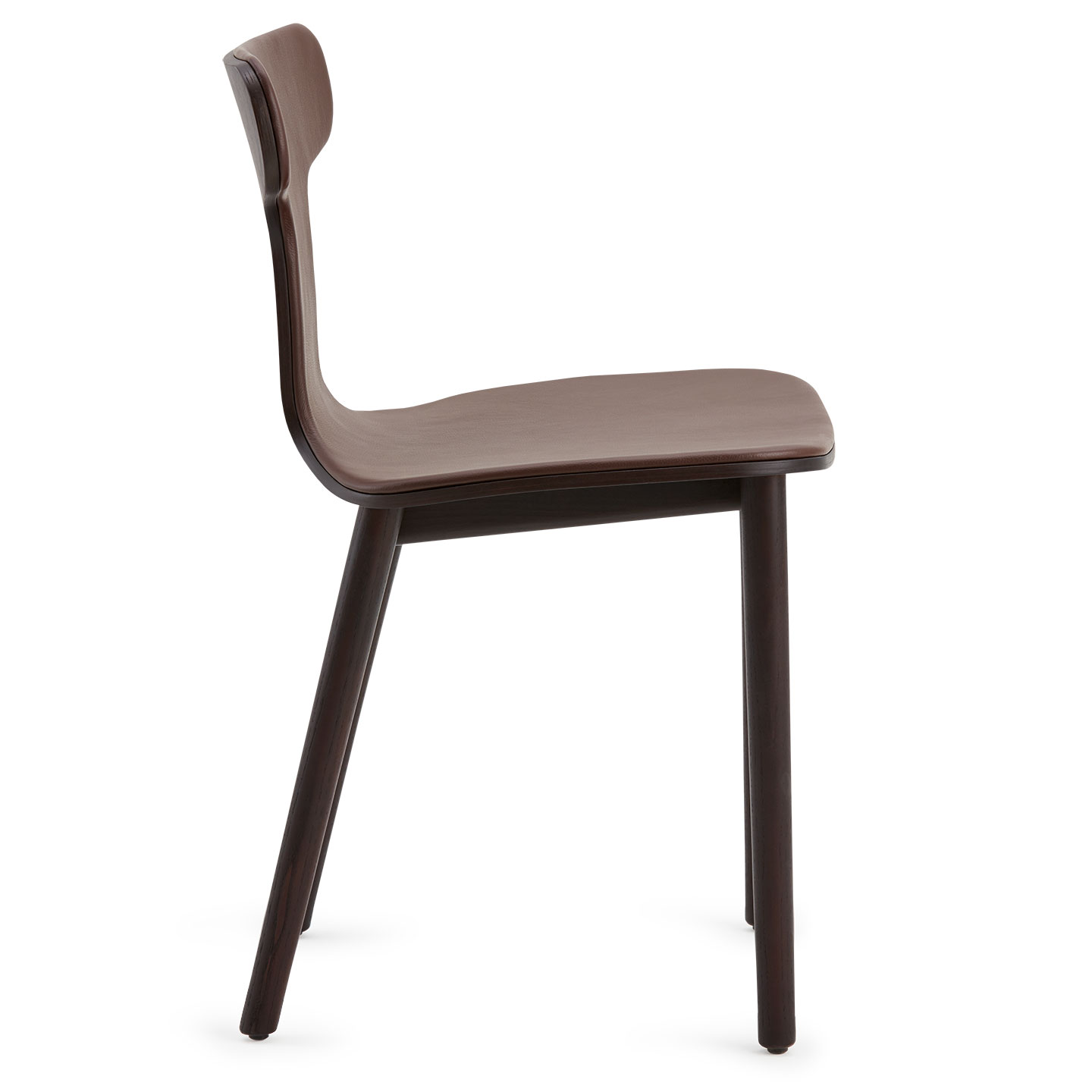 Haworth Bac One chair in dark brown side angle