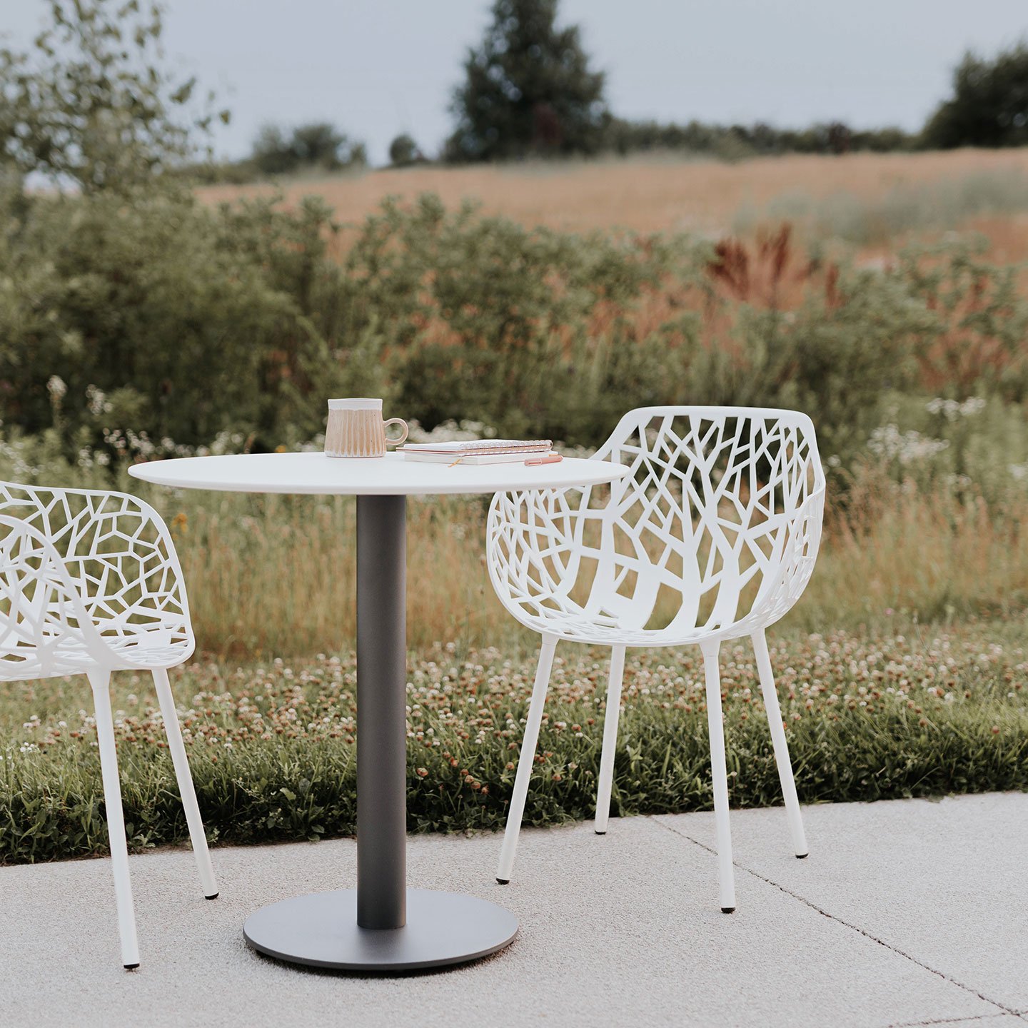 Haworth Forest chairs in open outdoor space close to nature