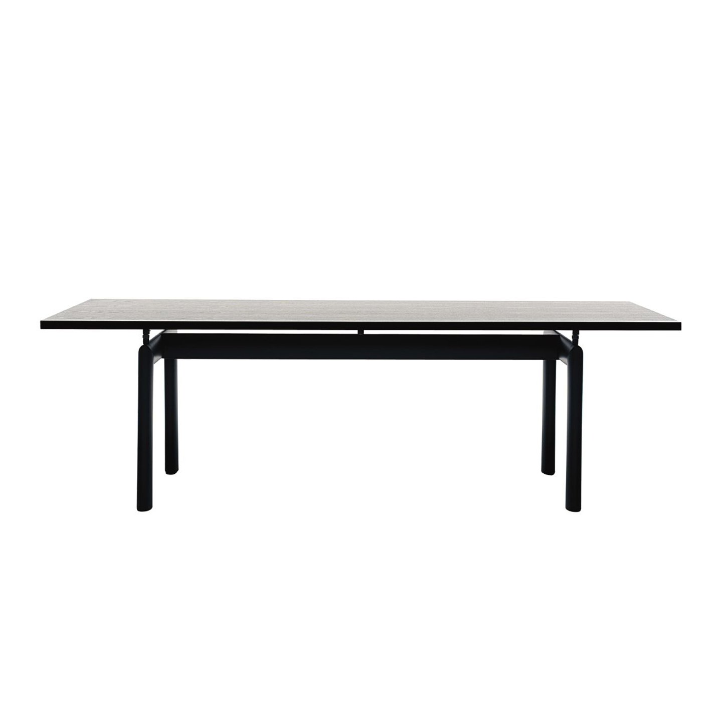 Haworth LC6 Table with rectangular top and black steel base with 4 legs