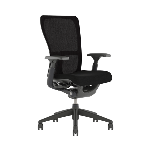Zody Office Chair With Mesh Back, Task Chair With Arms
