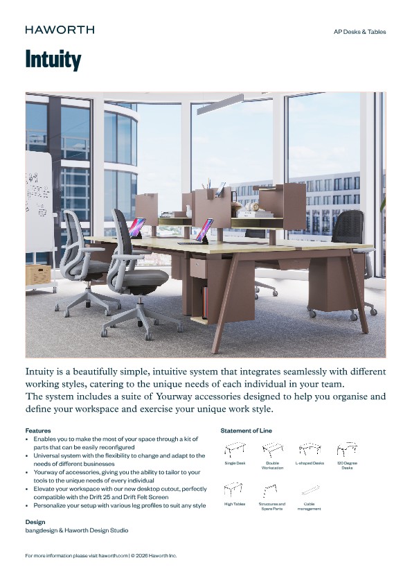 Intuity product sheet | File details | Haworth