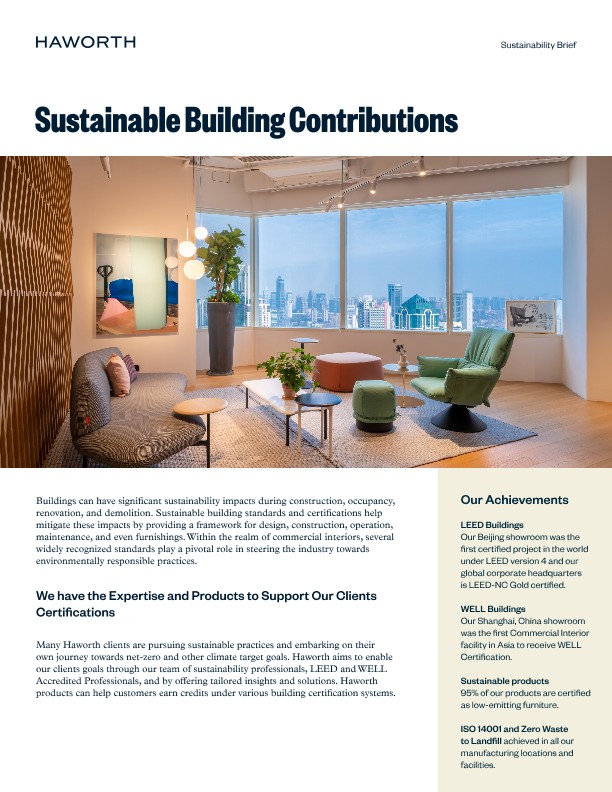 Sustainable Building Contributions – Sustainability Brief | File ...