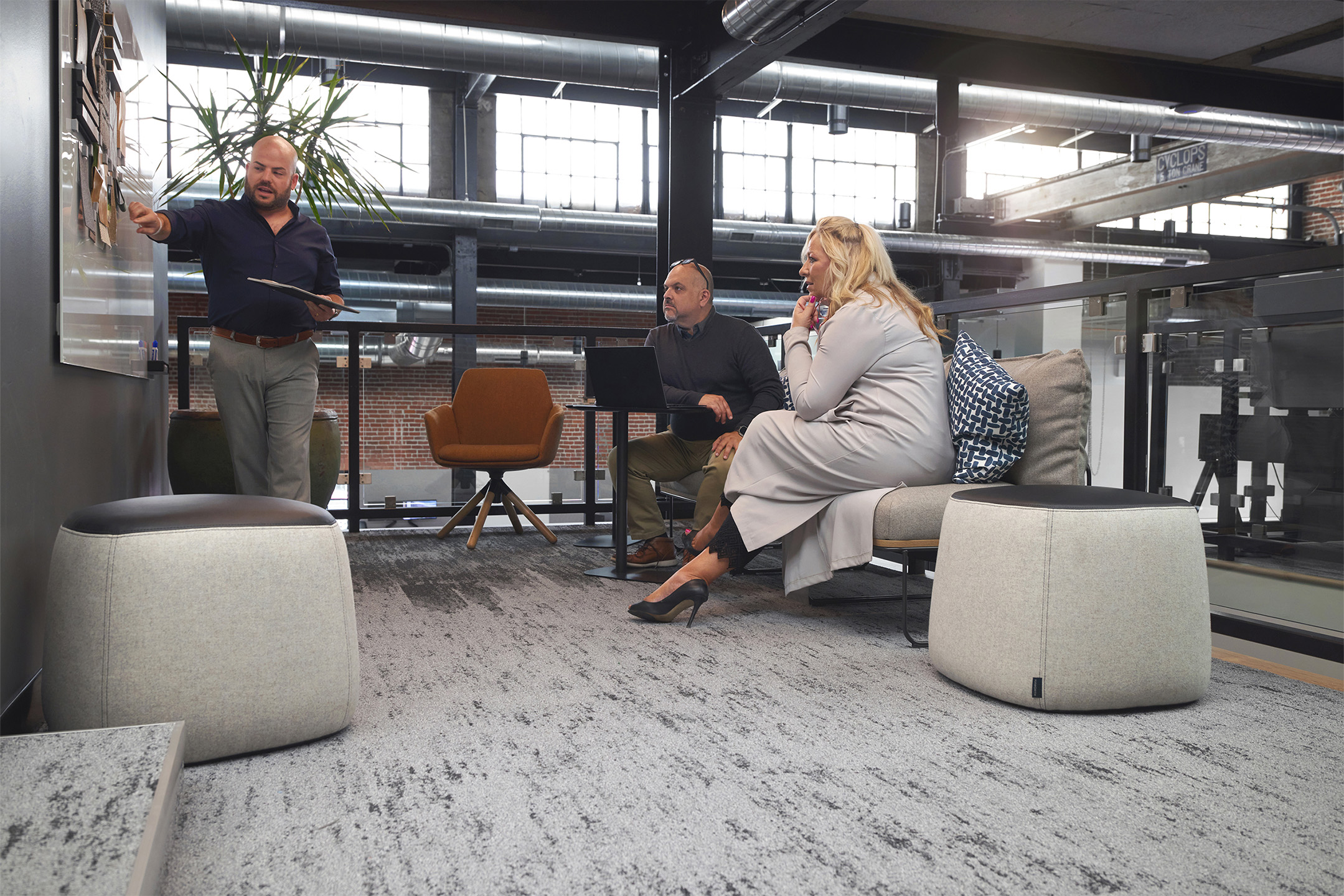 Haworth chairs in a casual space in a LPAS architecture