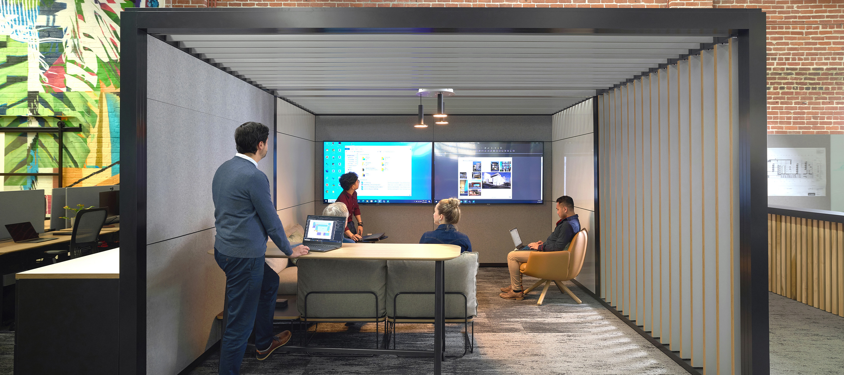 Haworth chairs in a casual space in a LPAS architecture