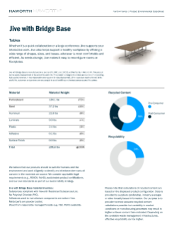 Jive with Bridge Base Product Environmental Data Sheet | Details Page ...