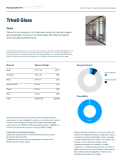 Trivati Glass Product Environmental Data Sheet | Details Page | Haworth