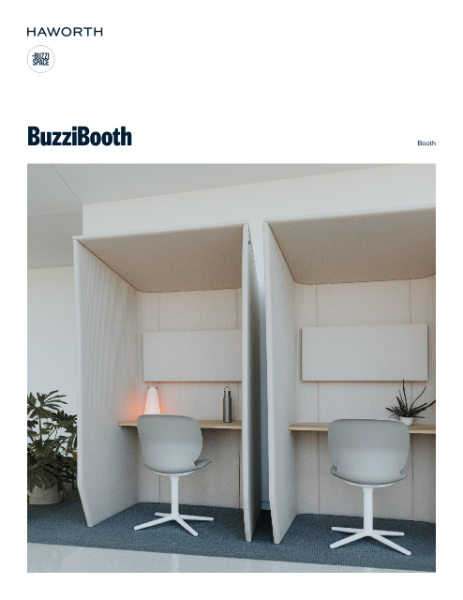 BuzziBooth Booth Product Sheet | Details Page | Haworth