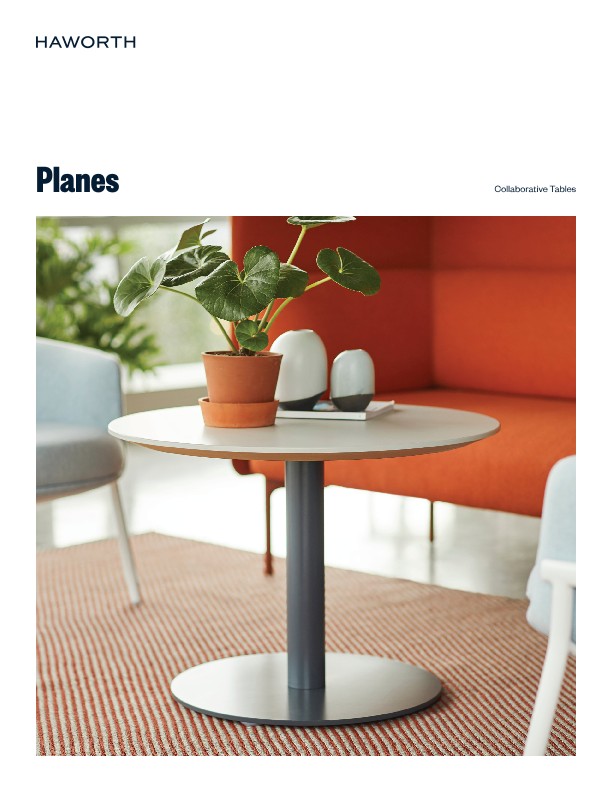 Planes Collaborative Table Product Sheet | Details Page | Haworth
