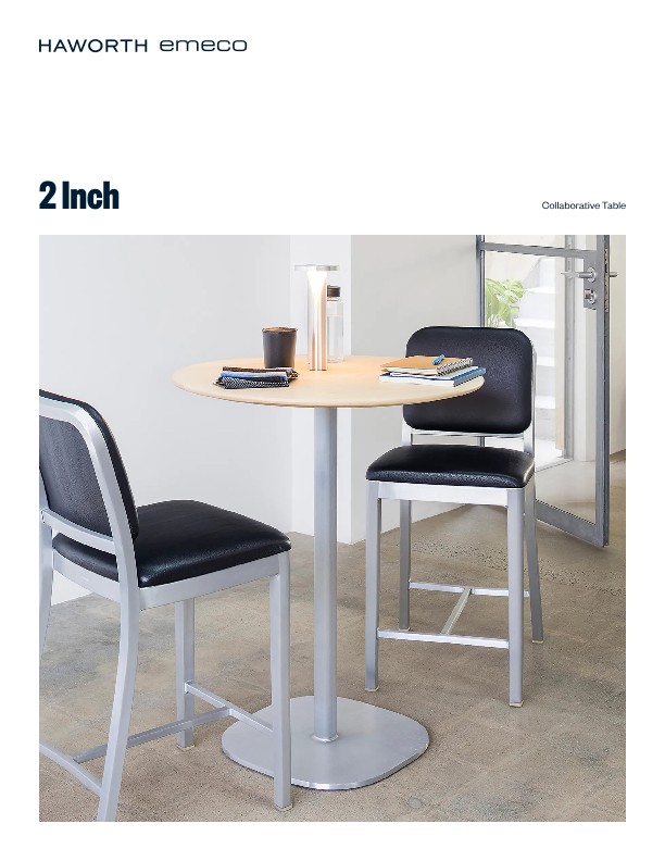 Two Inch Receiver Table 2 Inch Collaborative Table Product Sheet | Details Page | Haworth