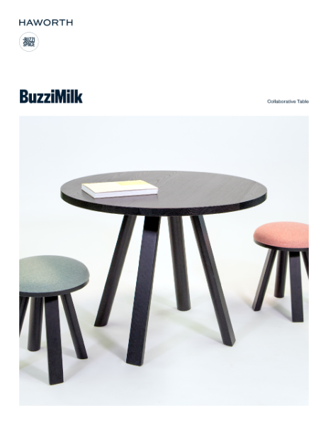 BuzziMilk Collaborative Table Product Sheet | Details Page | Haworth