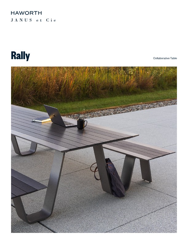 Rally Collaborative Table Product Sheet | Details Page | Haworth