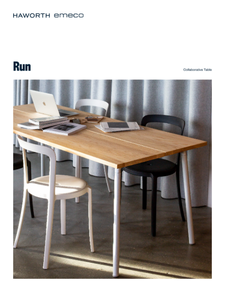 Run Collaborative Table Product Sheet | Details Page | Haworth
