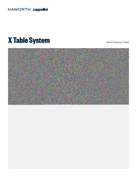 X Table System Side & Coffee Tables Product Sheet | Details Page | Haworth