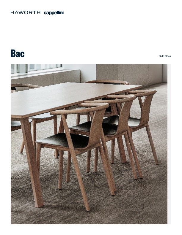Bac Side Chair Product Sheet | Details Page | Haworth