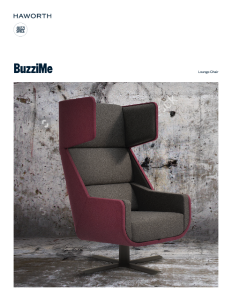 BuzziMe Lounge Chair Product Sheet | Details Page | Haworth