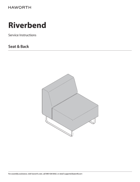 Riverbend - Seat & Back - Service Installation | Details Page | Haworth
