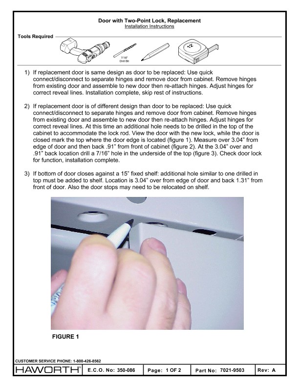 Door with Two-Point Lock Replacement - Installation | Details Page ...