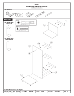 Suite - Wall Mounted Open Sided Wardrobe - Installation | Details Page ...