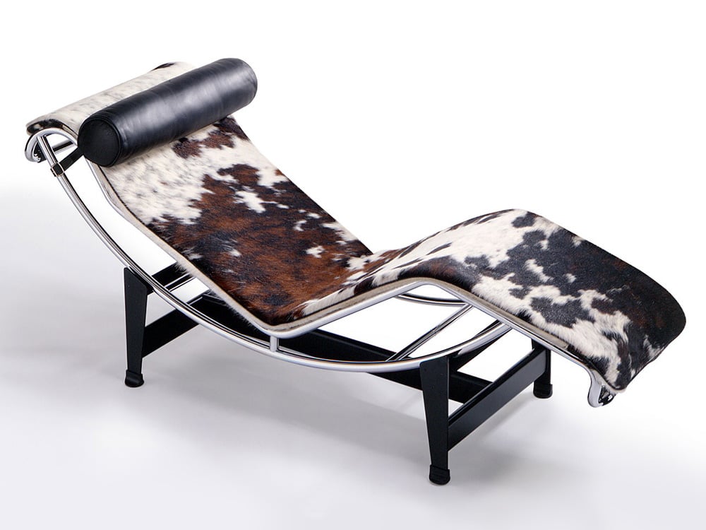 Haworth lounge lazy chair in animal print upholstery
