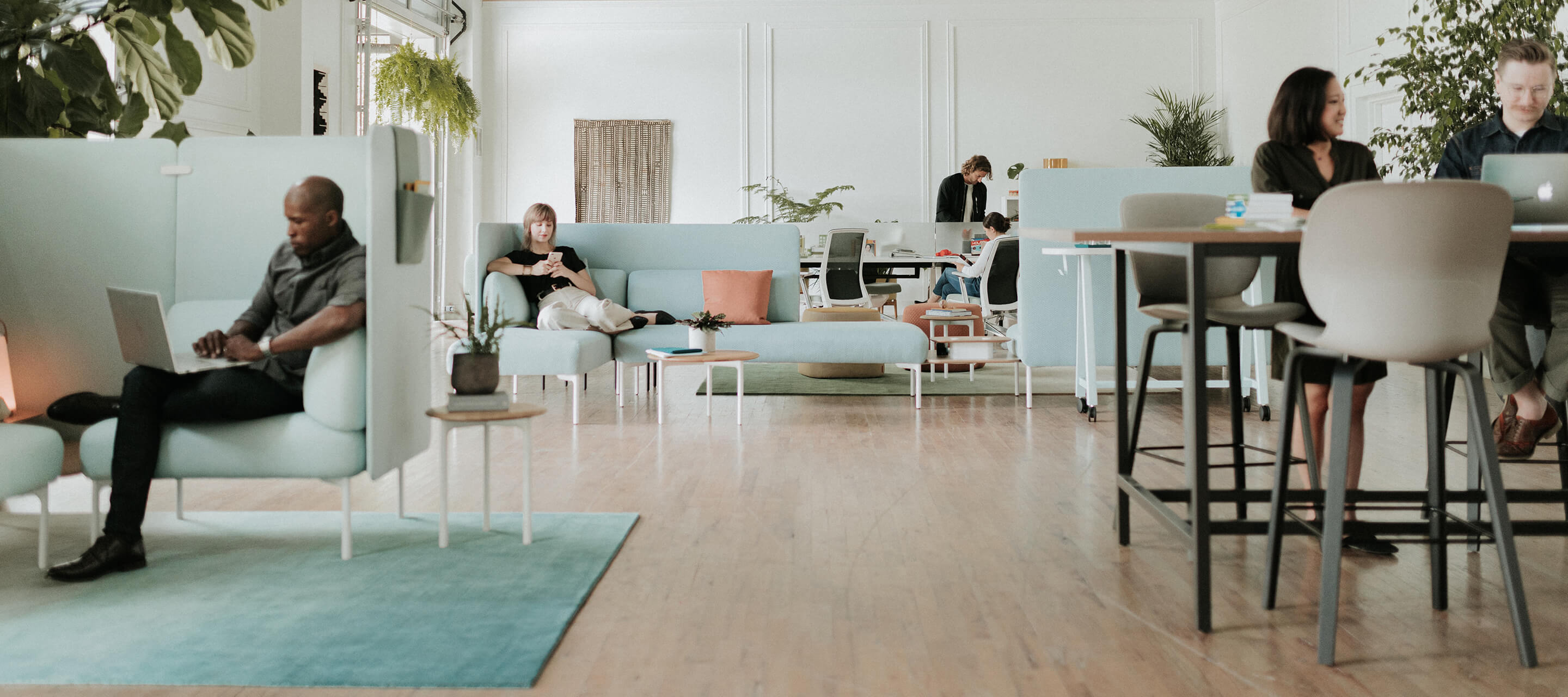 Social Space with Cabana Lounge and Maari stool.