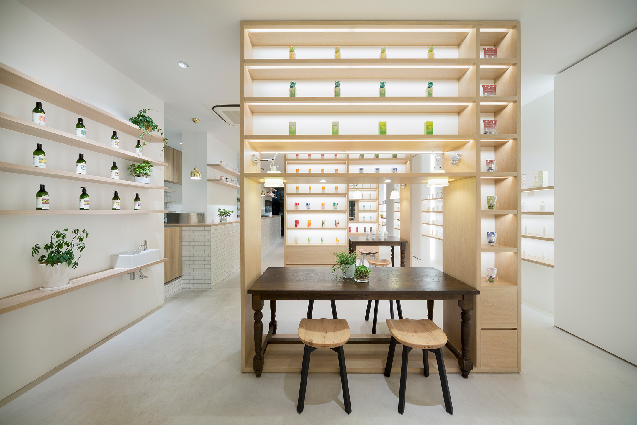Haworth Emeco chair stools in a casual space