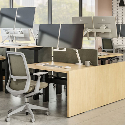 Haworth Zody chair and workstation in an office space