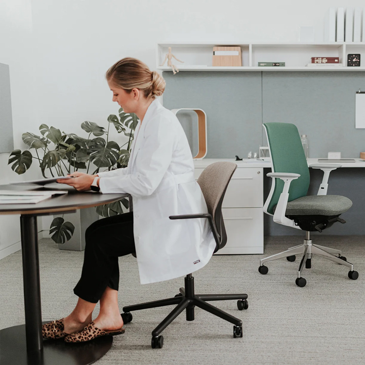 Haworth Soji and Very chair in a healthcare space