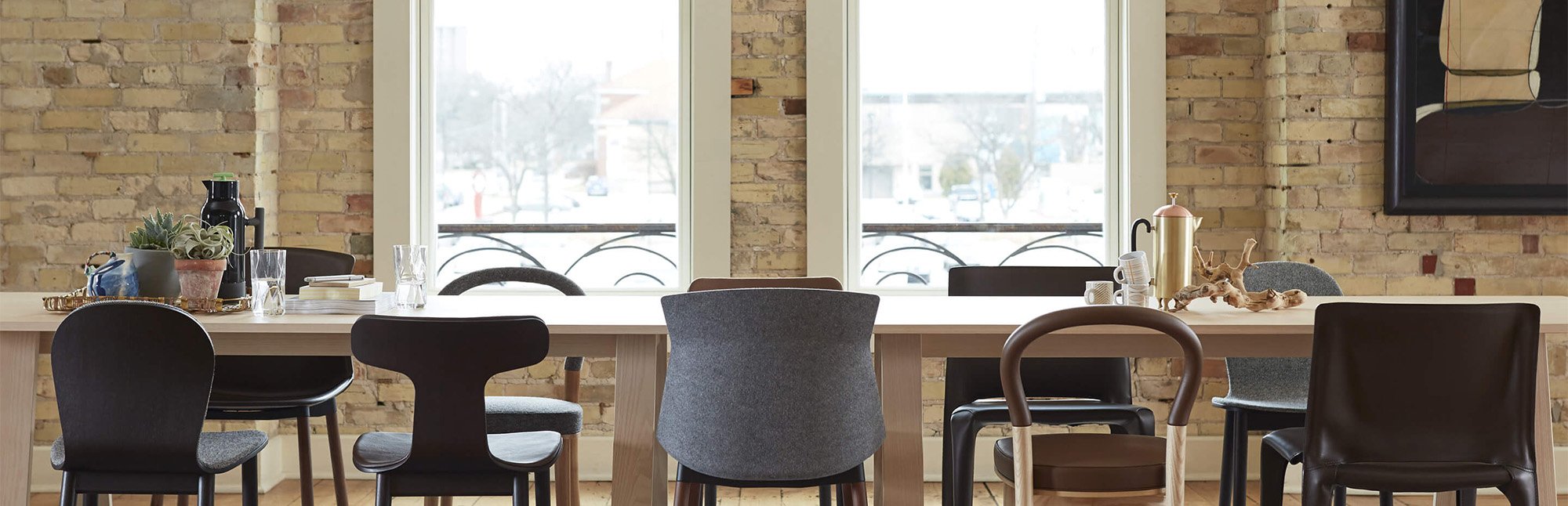 Haworth Pablo chairs in a casual space