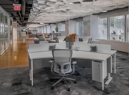 Haworth Zody chairs and workstations in coretrust workspace