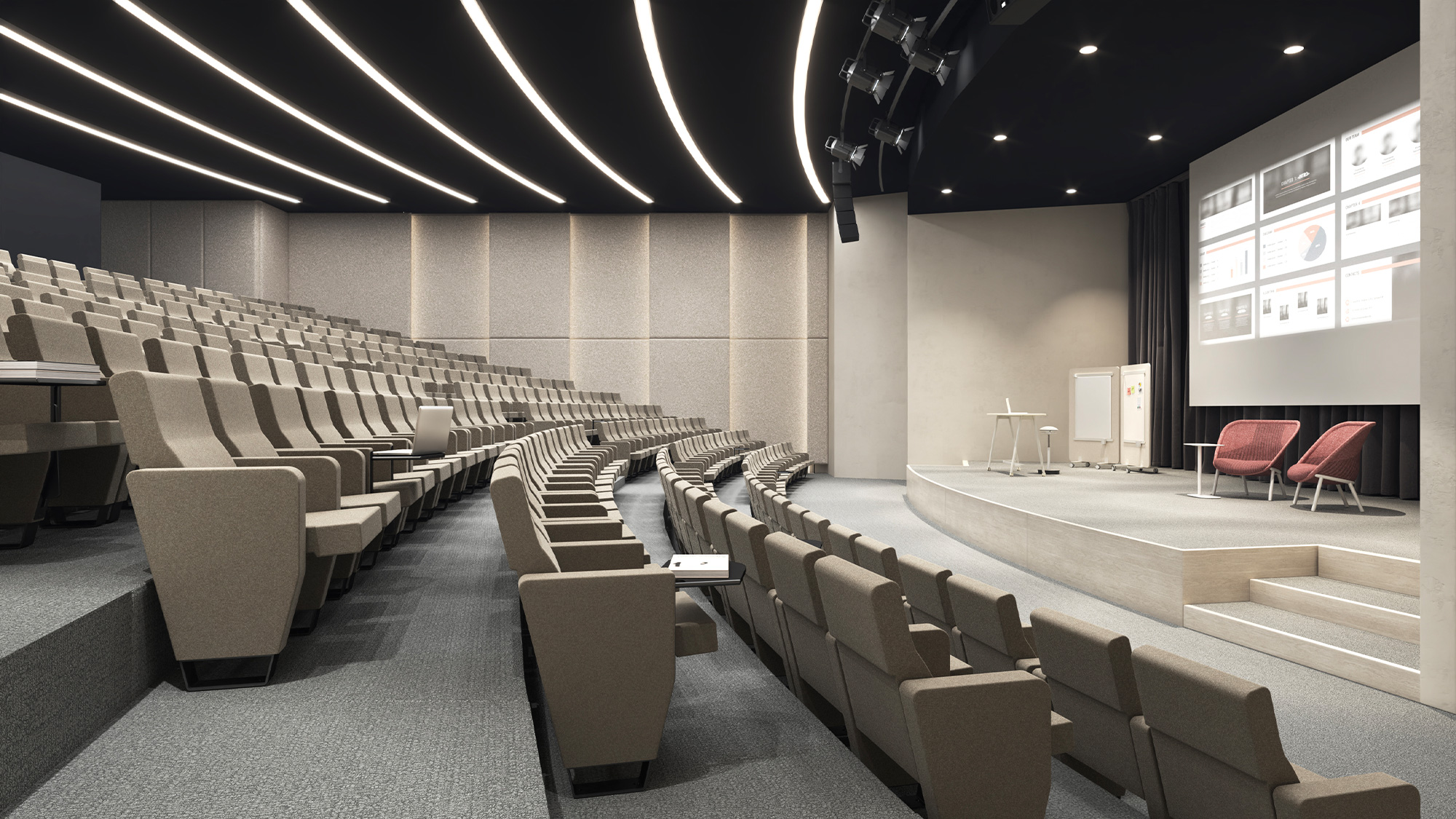 idea starter - rethinking education space scene, auditorium