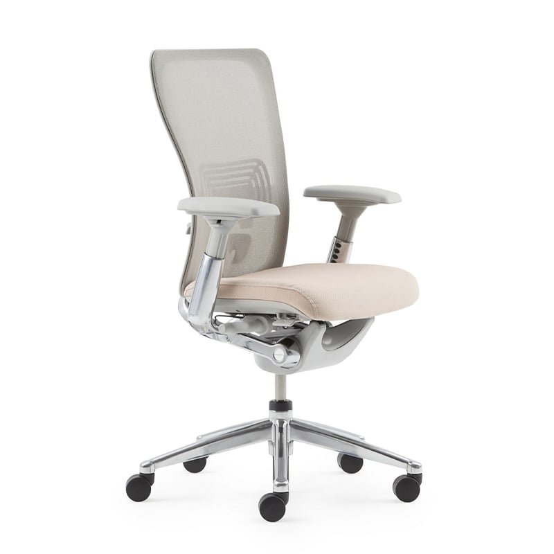 Haworth Zody classic chair in beige color white sweep image