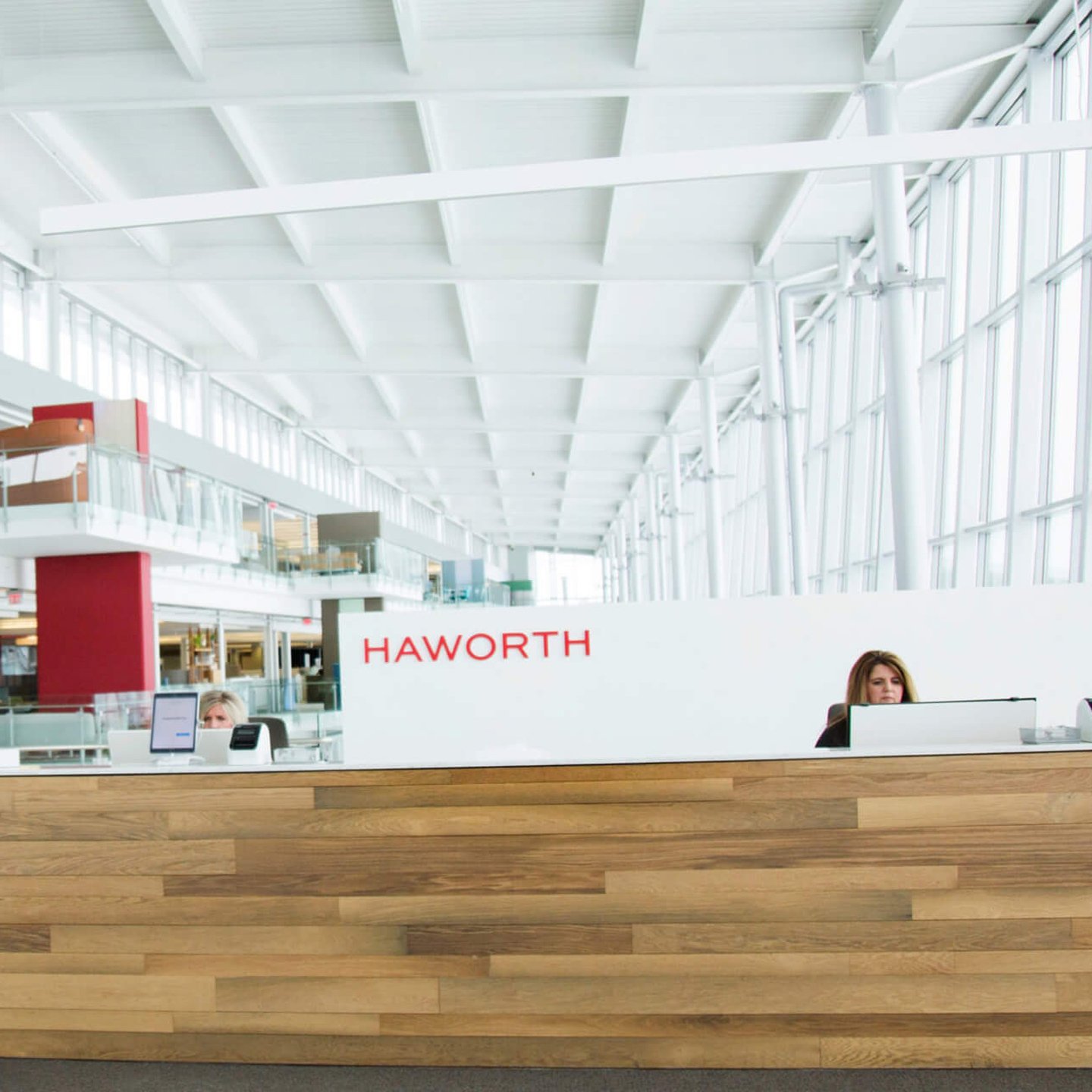 Haworth Headquarters lobby in Holland, Michigan view 3