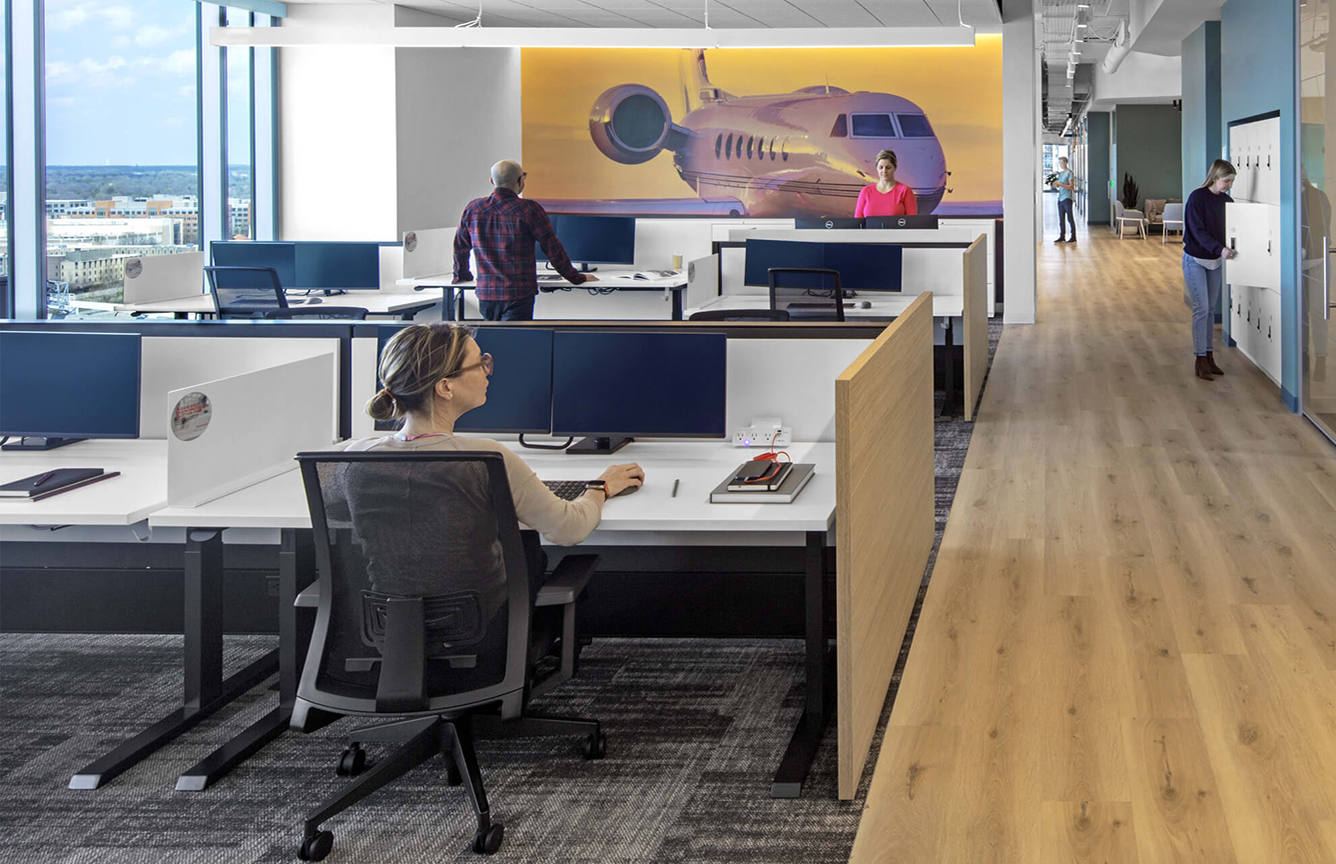 Haworth Zody chair in Honeywell office space