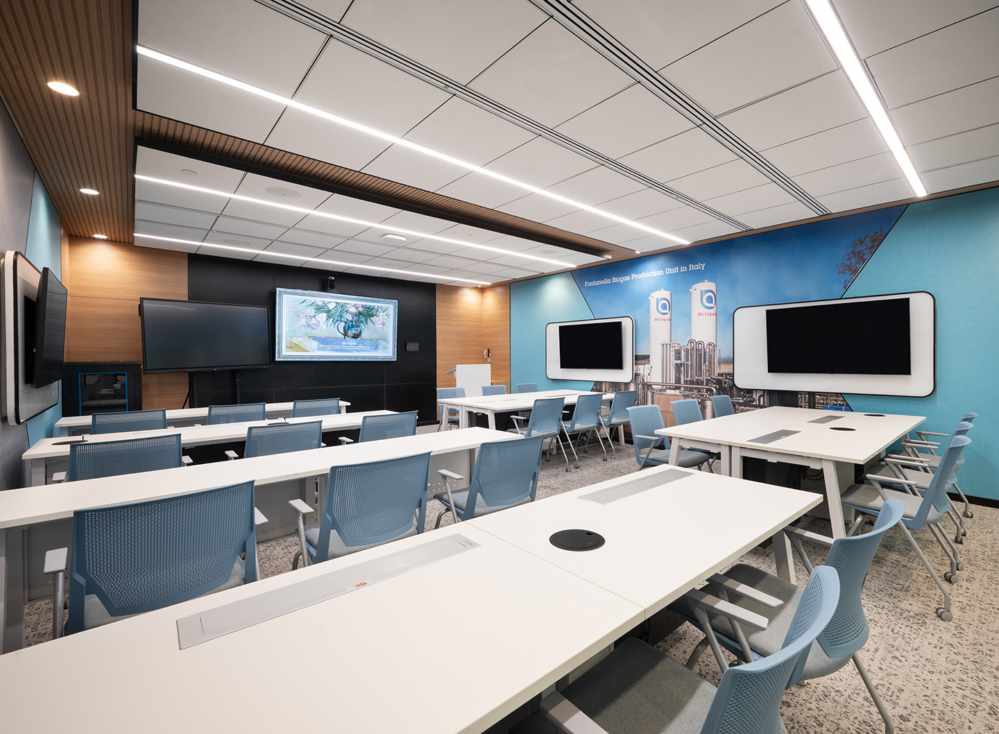 Dedicated training spaces encourage learning and professional development.