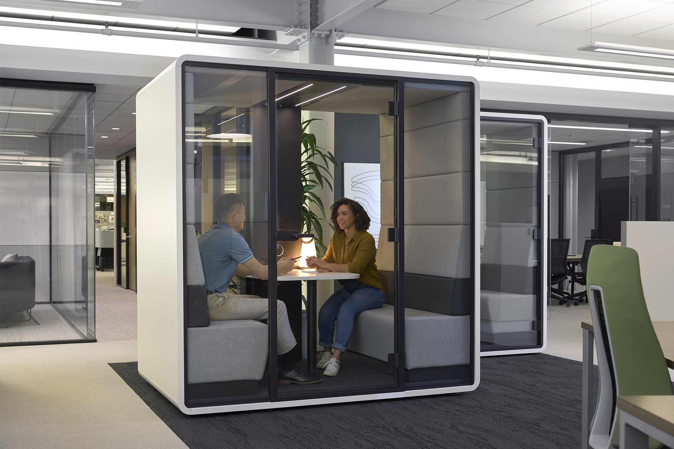 Haworth HushOffice pods in Haworth office