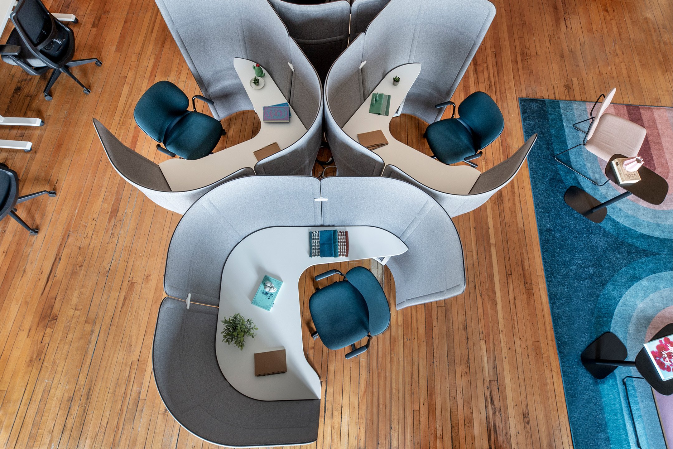 Haworth Cabana lounge in ubisoft office space
