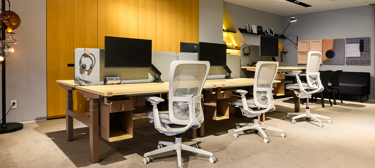 Zody II task chairs with HAT Elements and Active Components