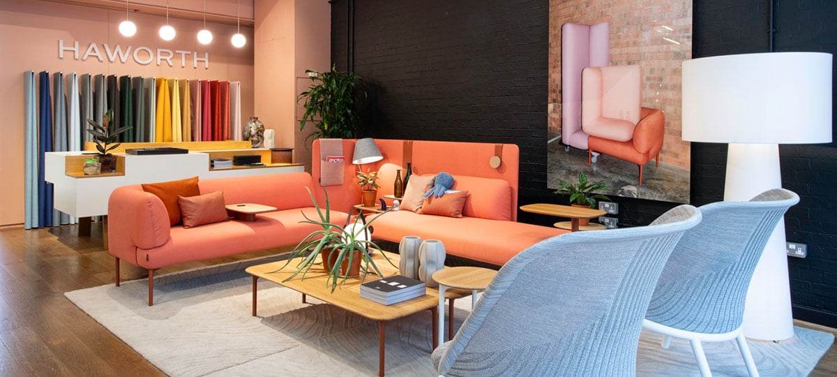 London showroom - reception