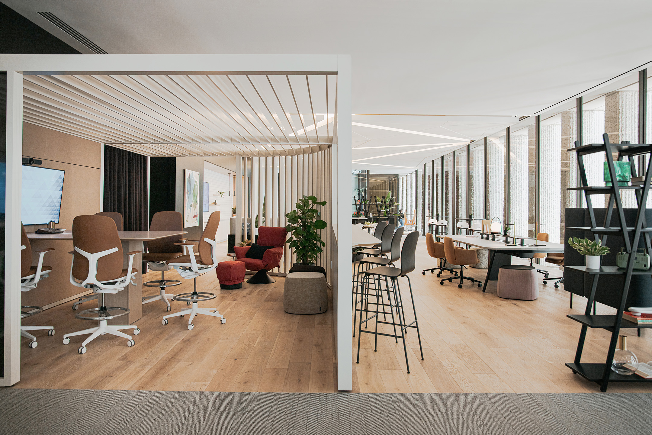 Haworth Houston Showroom Pergola Open Meeting Space
