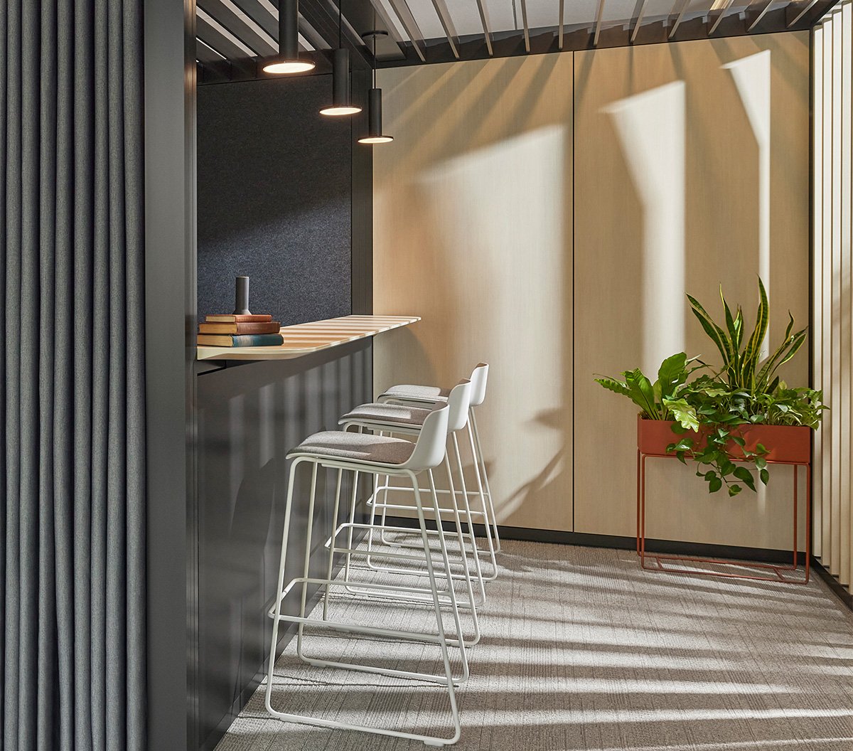 Haworth Maari stools in Washington DC showroom