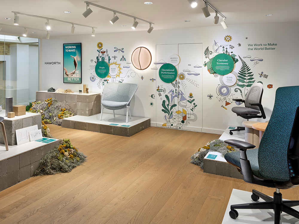 NeoCon 2025 - Sustainability Jewel Box
Fern Digital Knit
Breck
Haworth Cardigan Lounge