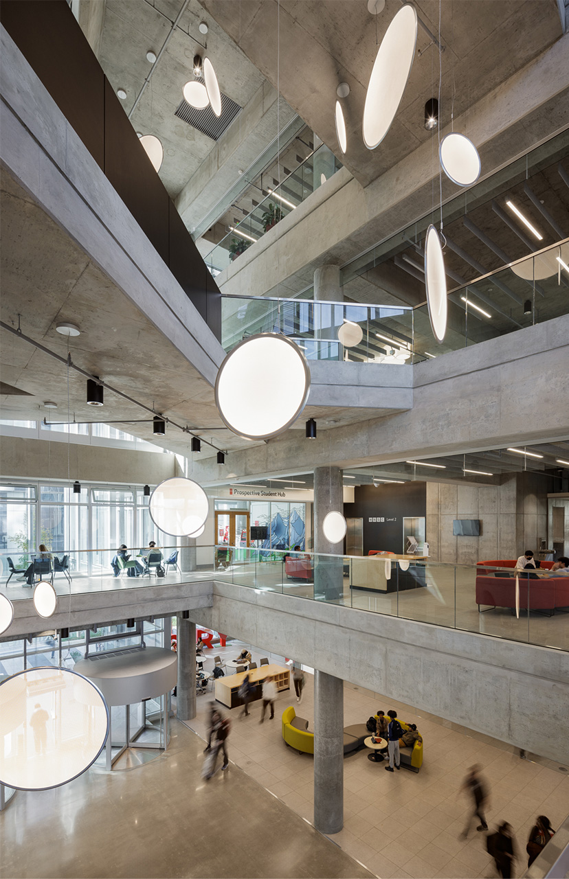 Haworth riverbend lounge, maari chairs in University of Calgary campus