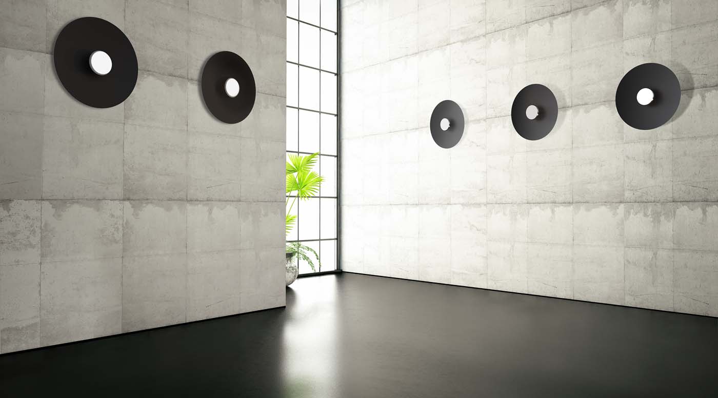 Empty abstract concrete room wall. 3D Render
