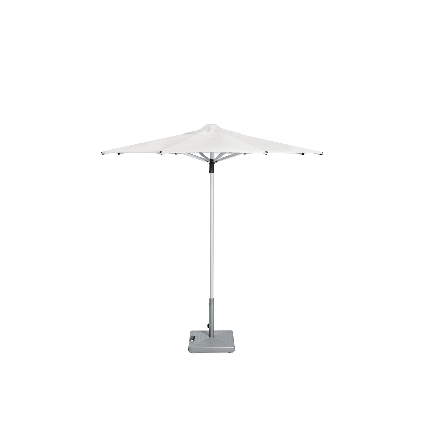 Haworth Janus Titan Umbrella Accessories with white top and grey base