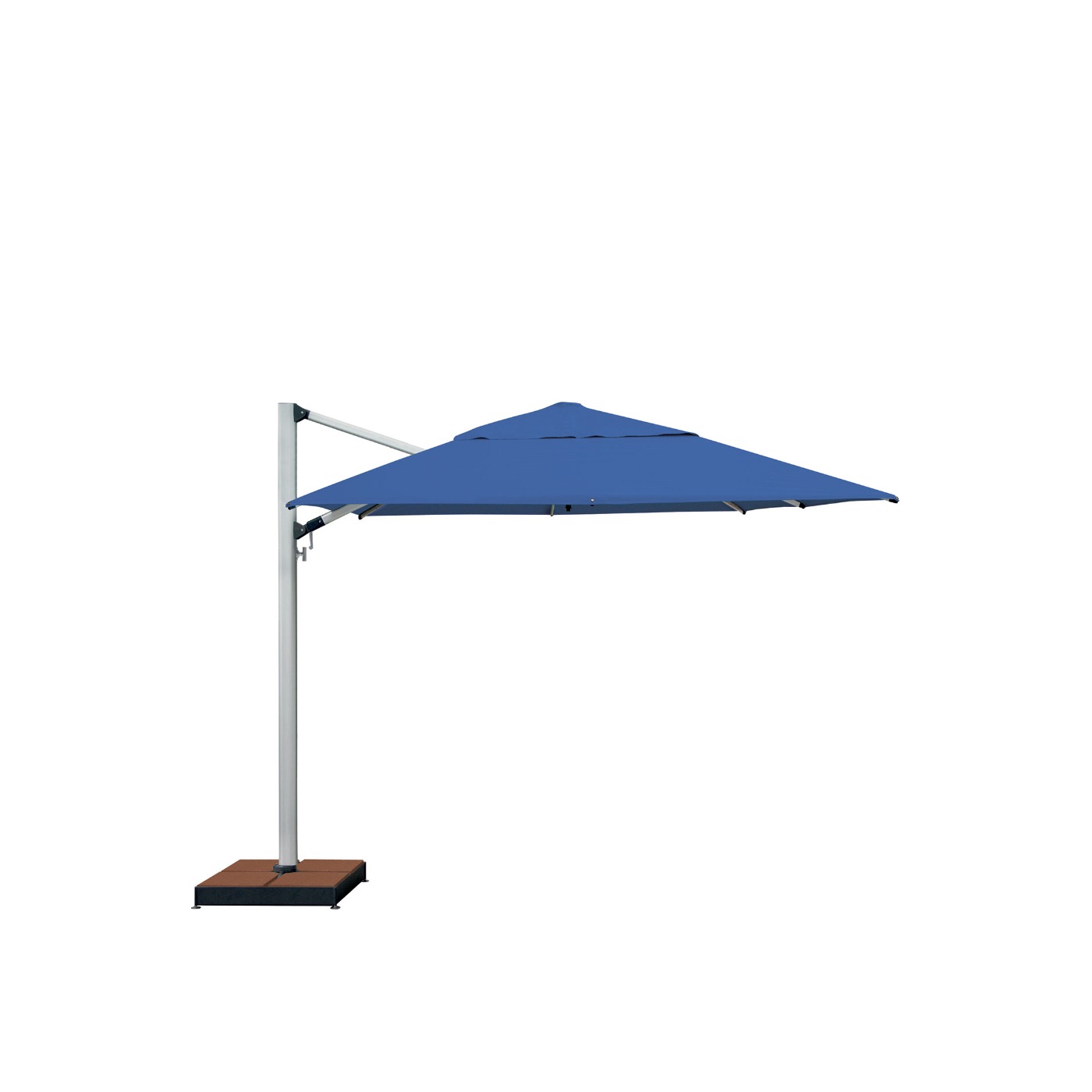 Haworth Janus Titan Umbrella Accessories with blue top and black base