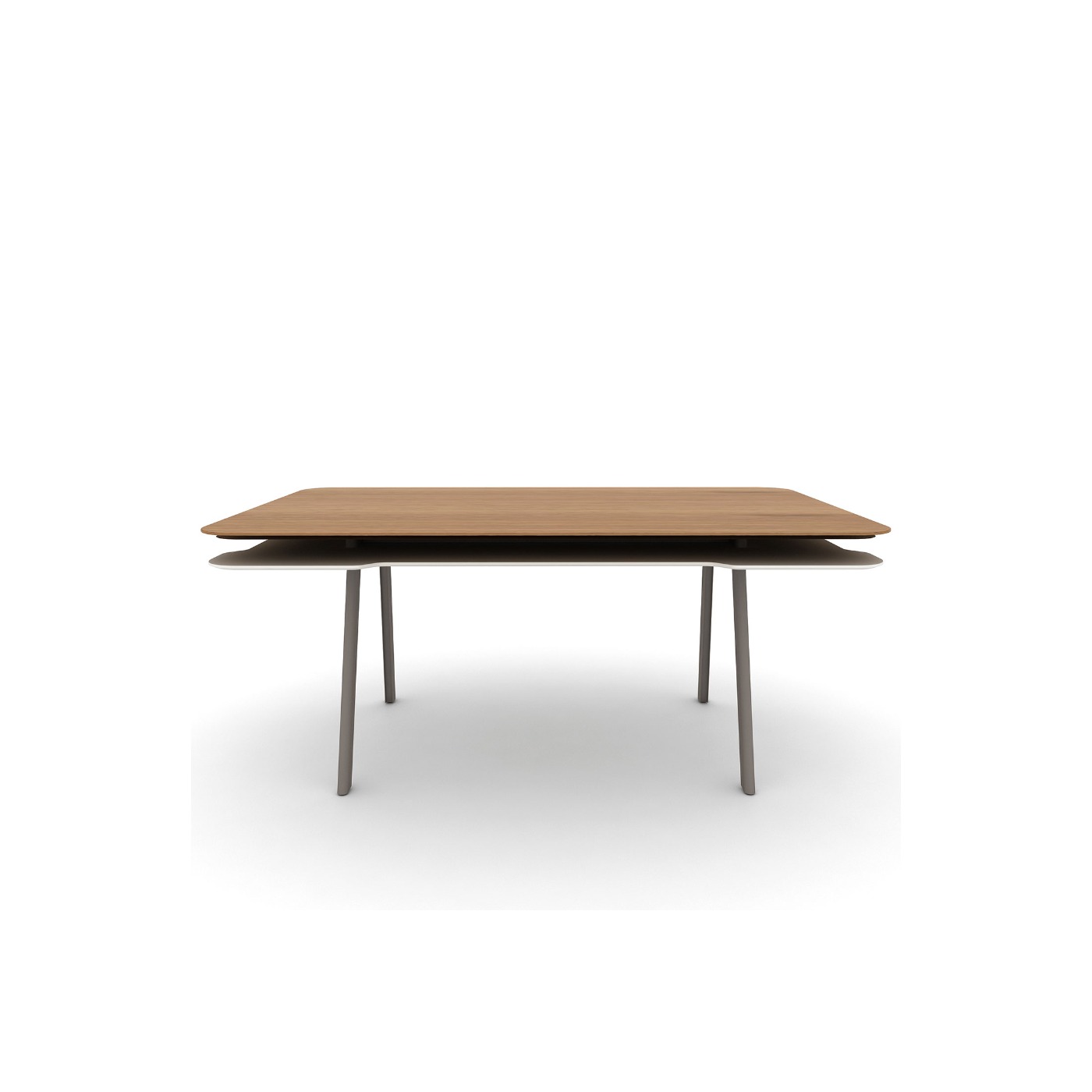 Haworth Immerse table with 4 legs and rectangular top 