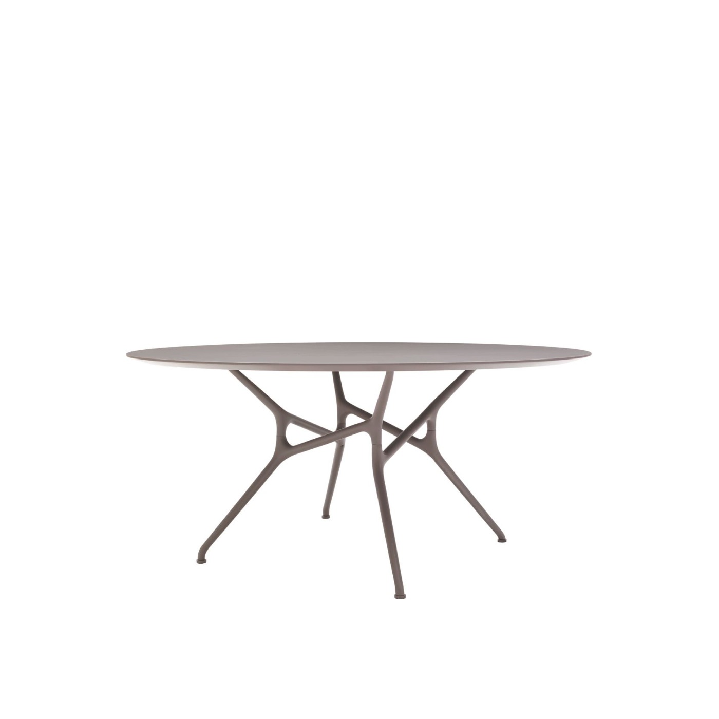 Haworth Branch Table with matte circular top and 4 legs 